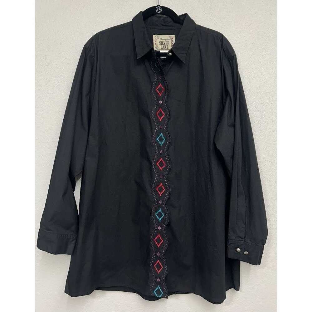 VTG Wrangler Silver Lake Women’s Western Shirt Size 3X Button Up Cowgirl Rodeo